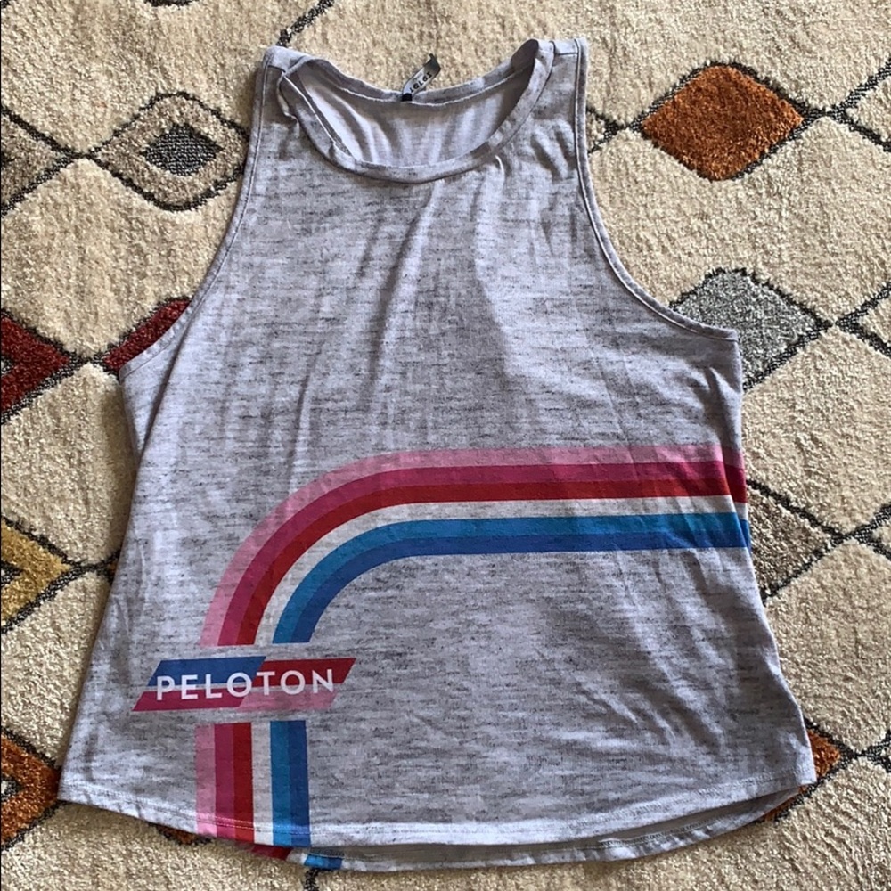 Peloton rainbow tank